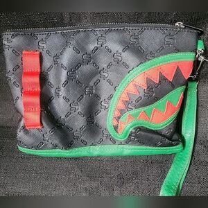 Deniro Pouch bag Black Red‎ Sprayground EUC